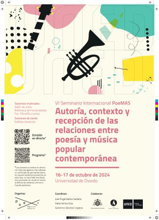 Imagen VI Seminario PoeMAS: poesía y música en la Universidad de Oviedo